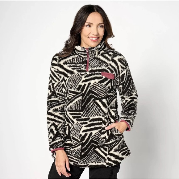 Like New Koolaburra by UGG Cozy Sherpa 1/4
Zip Pullover Shacket Jacket - Picture 1 of 5